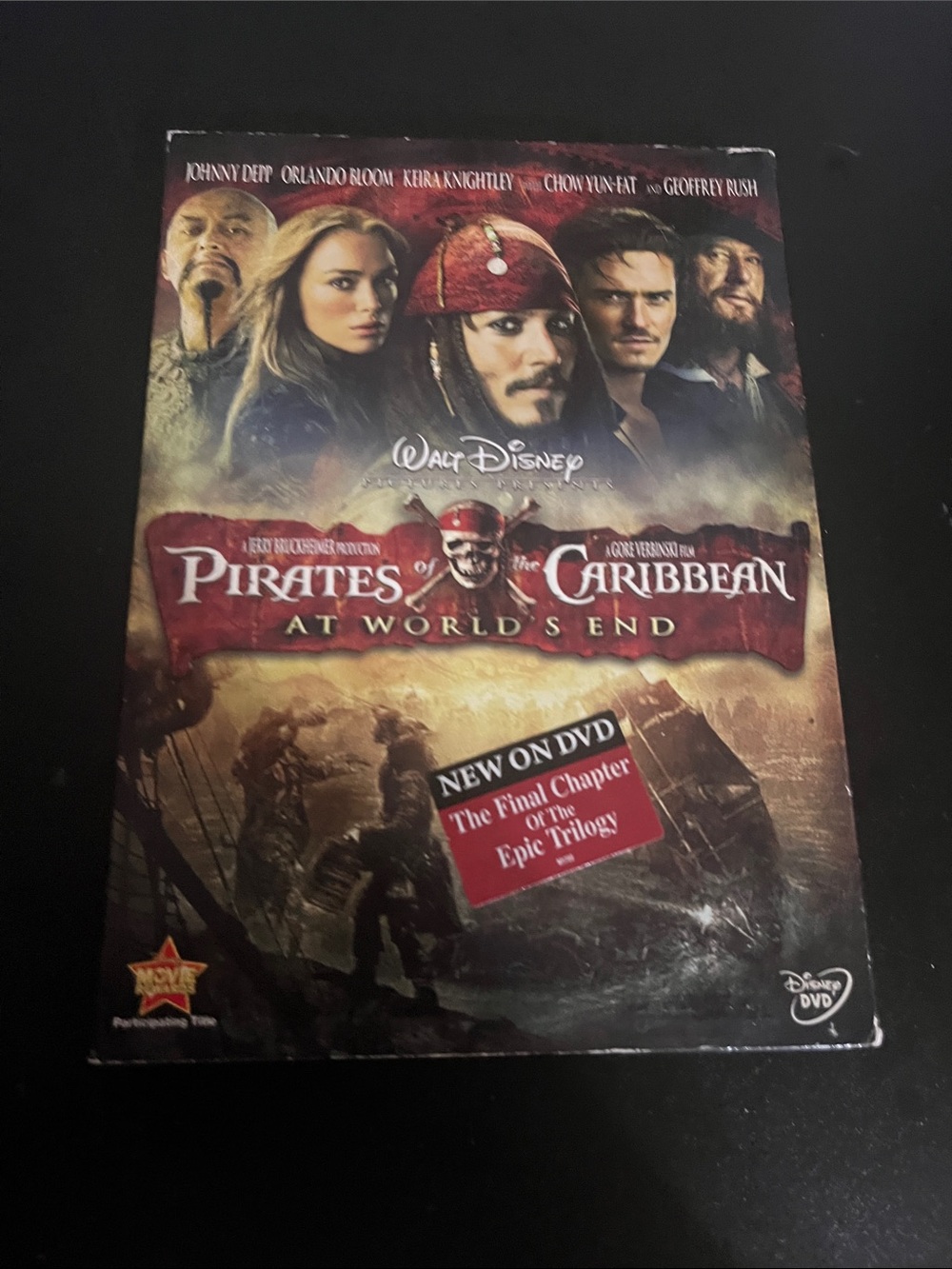 Walt Disney Pirates of the Caribbean: At World's End DVD - Red & Brown Cover